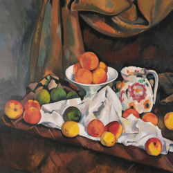 Compotier pichet et fruits