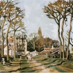 D&rsquo;après « Entrée du village de Voisins » de Pissarro
